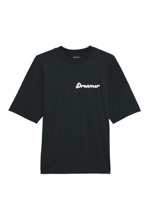 DREAMER PRINT UNISEX DROPPED SHOULDER 25 - T-shirt con stampa - black