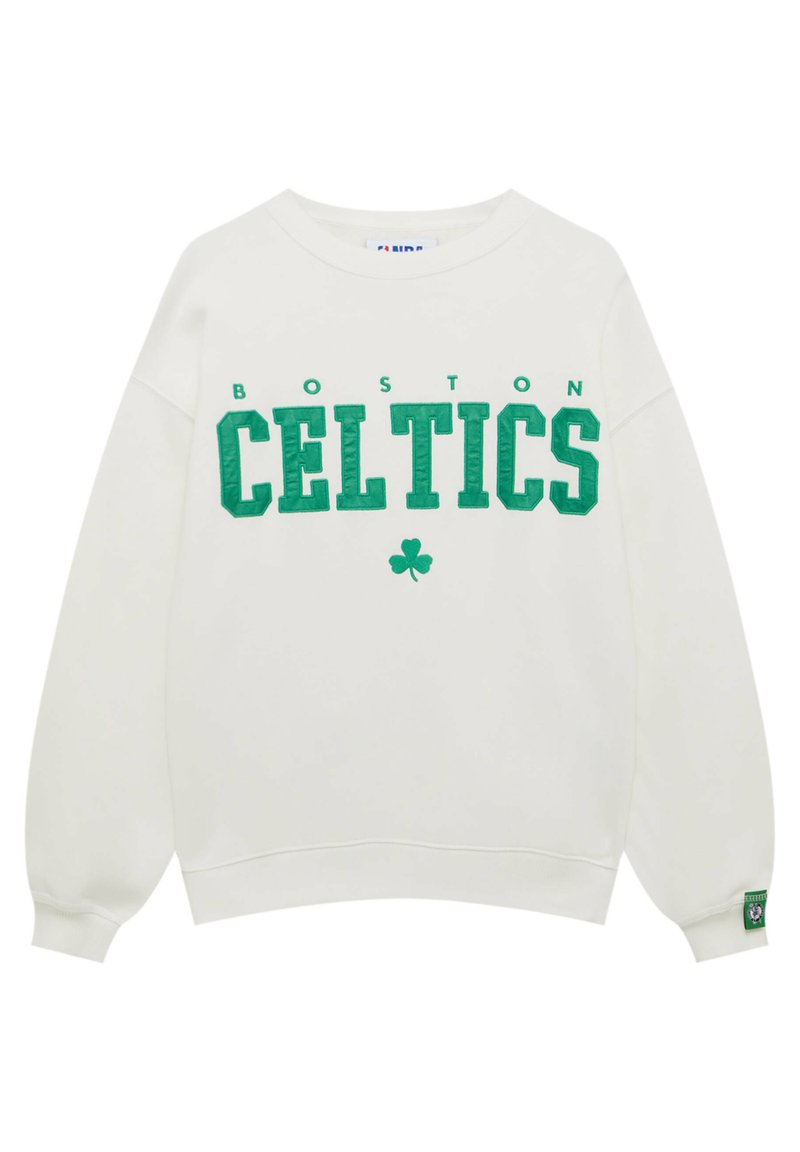 PULLu0026BEAR NBA CELTICS - Sweatshirt - white - Zalando.ie