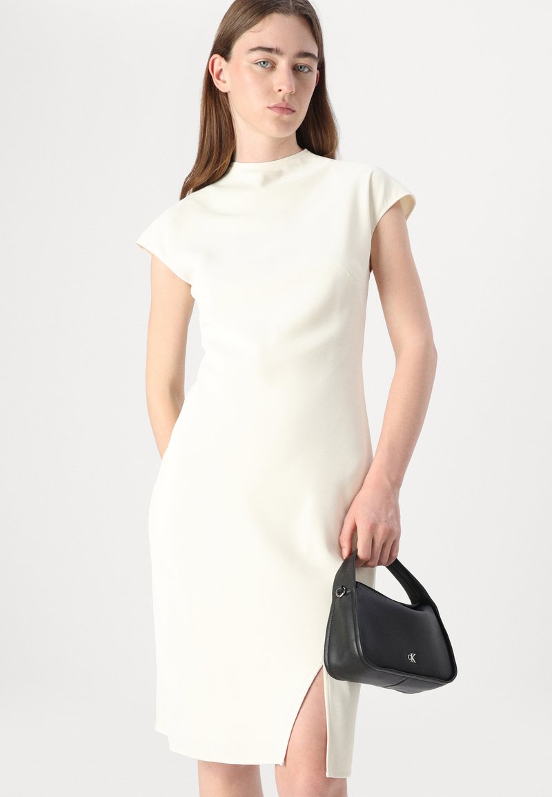 Calvin Klein HEAVY BODYCON DRESS - Shift dress - antique white/off-white -  Zalando.ie