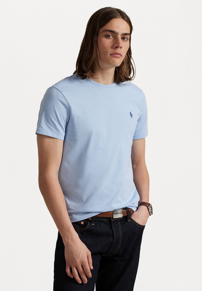 Polo Ralph Lauren CUSTOM SLIM FIT JERSEY CREWNECK T-SHIRT - Βασικό μπλουζάκι - southport blue