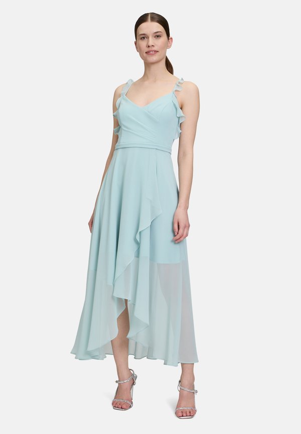 MIT VOLANT - Ballkleid - summer mint