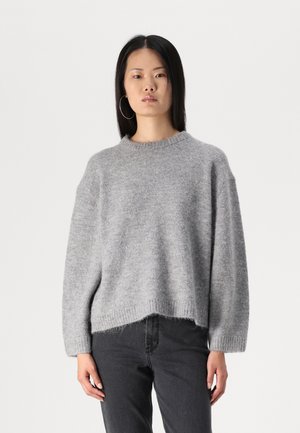 Gina Tricot CREW NECK - Pullover - mid grey