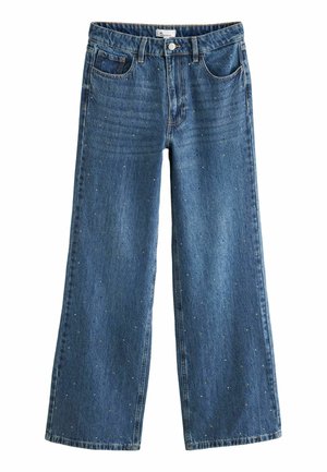 EMBELLISHED WIDE LEG PETITE  - Flared Jeans - dark blue
