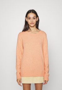 VILA VIRIL O-NECK  - Camisola - tangerine melange