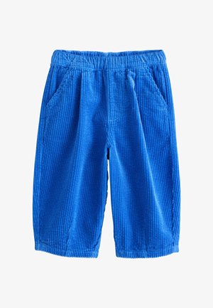 Next, WIDE FIT - TEXTURED CORDUROY PULL ON TROUSERS - Nohavice - blue