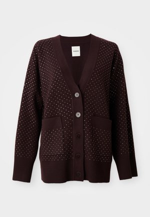 CARDIGAN LOOK SURCHEMISE - Adīta jaka - lie de vin