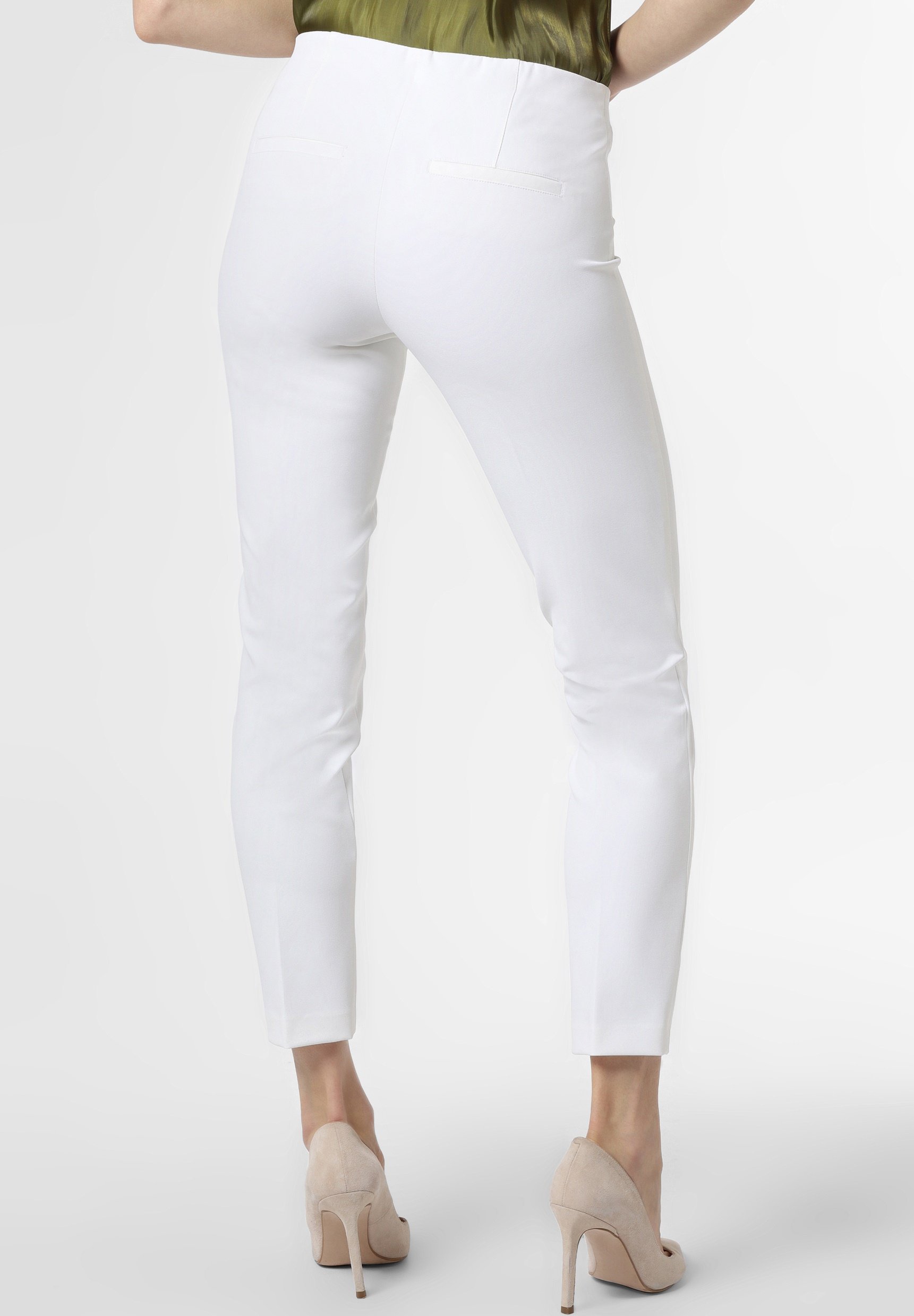 Cambio Trousers - weiß/white - Zalando.de
