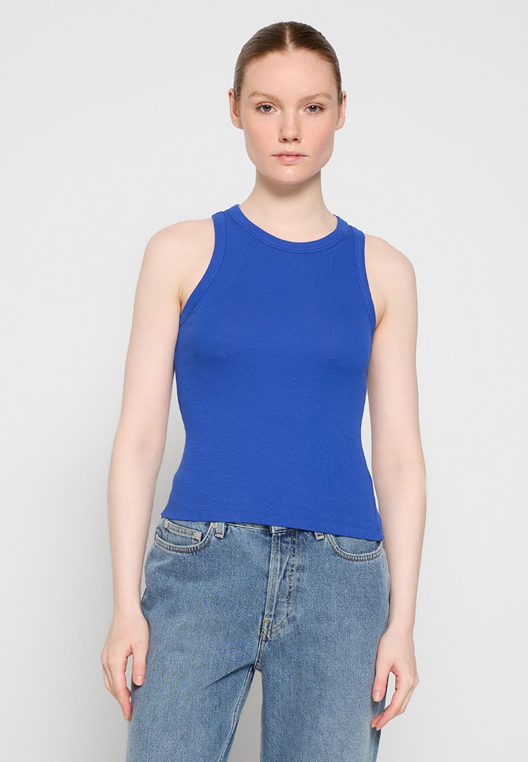 Envii Top zwartblauw denim