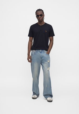 Abercrombie & Fitch, ICON HENLEY 3 PACK - Βασικό μπλουζάκι - dark blue