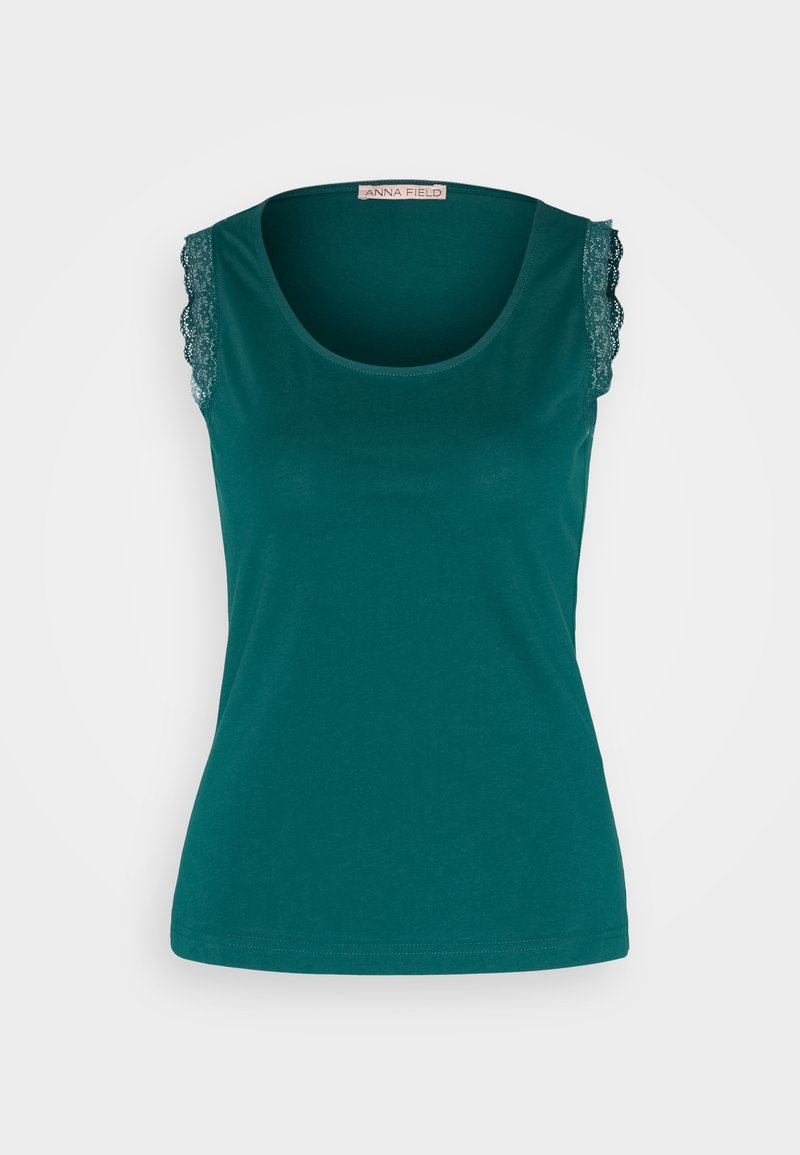 Anna Field Top donkergroen