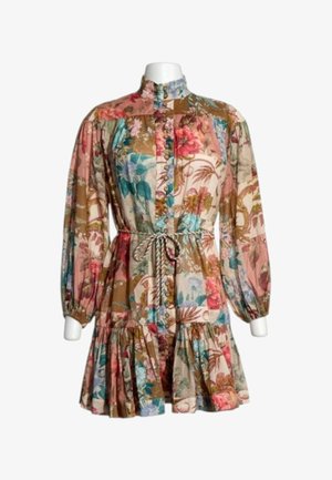 Zimmermann, MINI DRESS MULTICOLOUR - Robe chemise - light brown blue