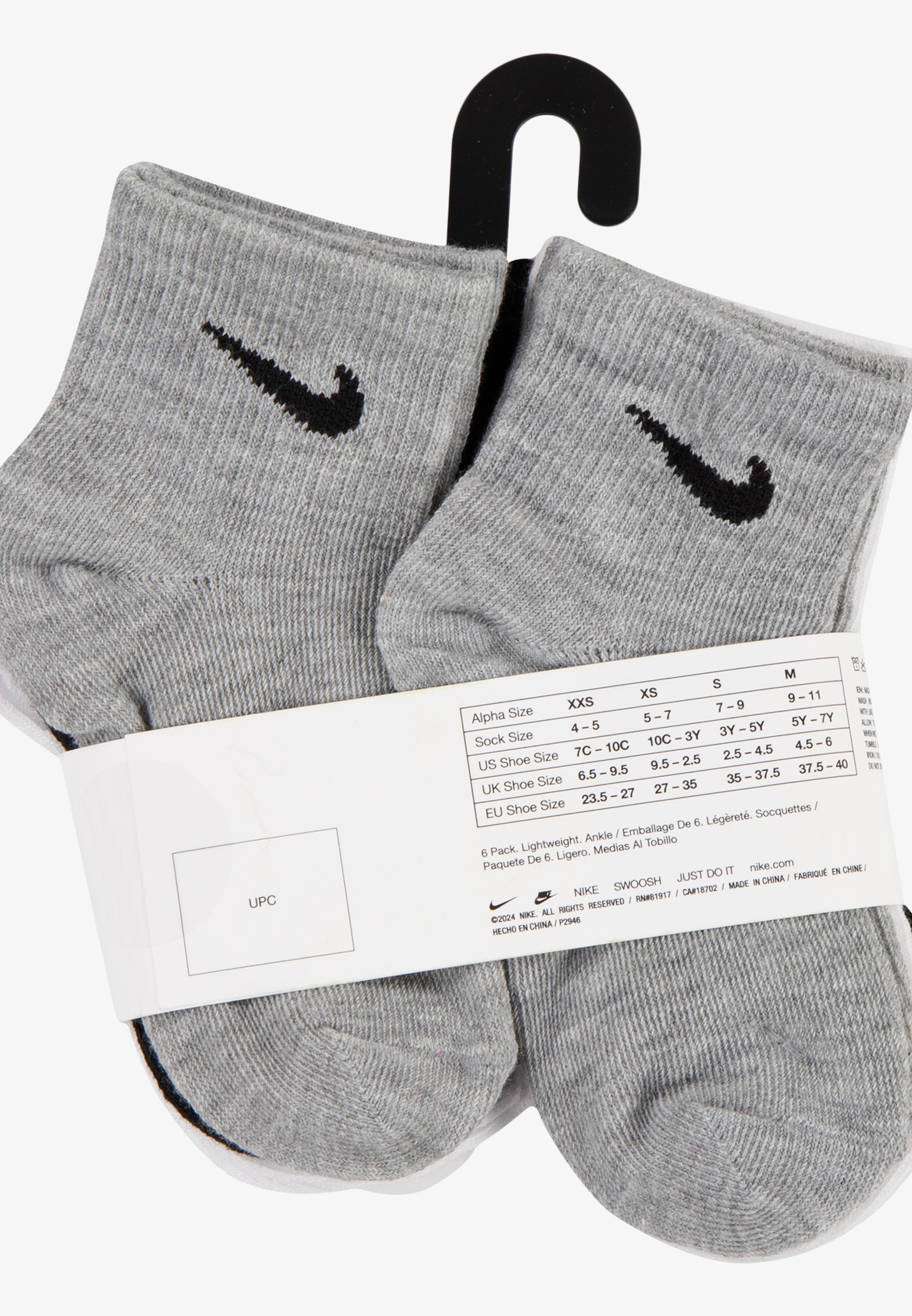 what size is a medium nike sock