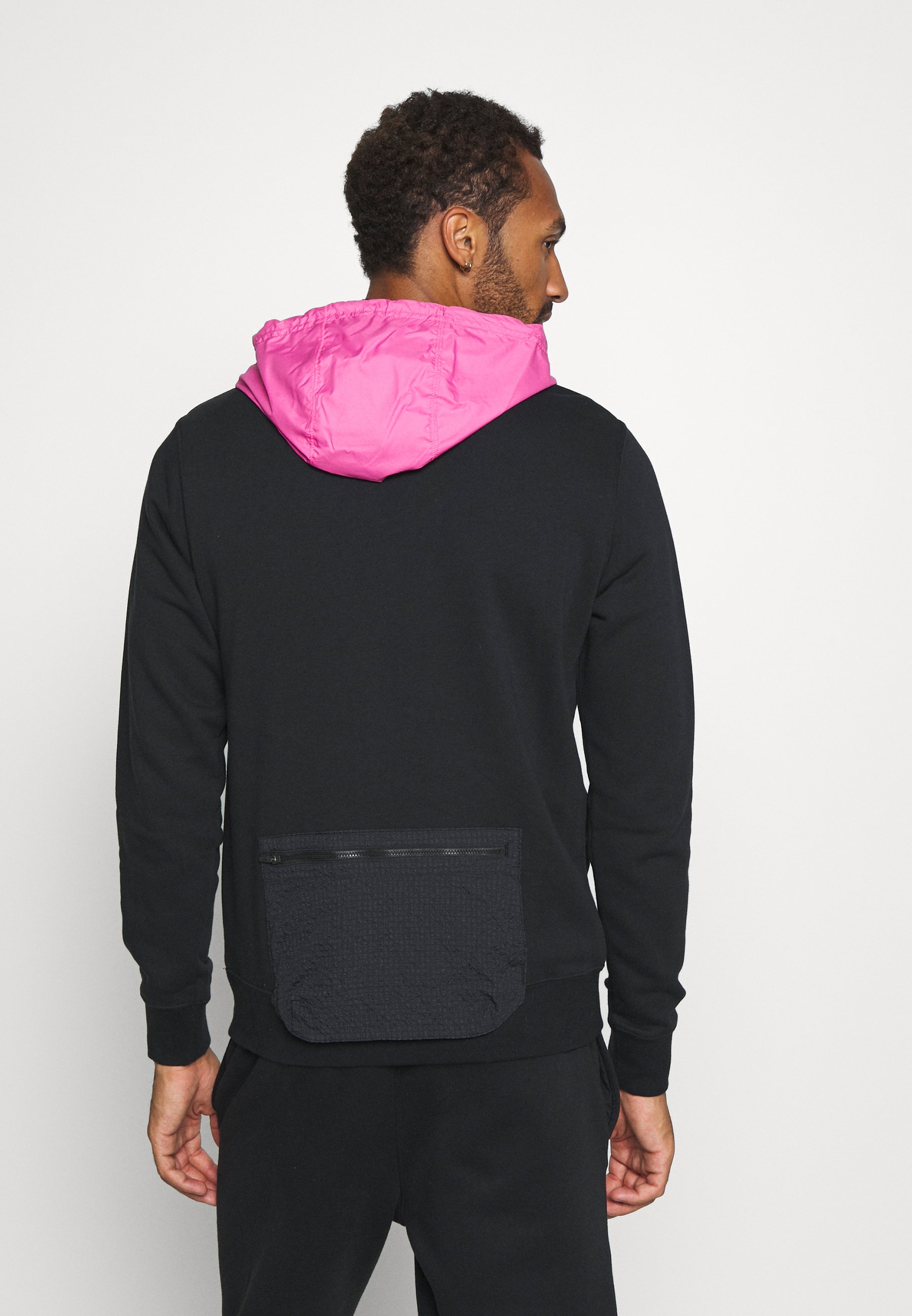 black and pink nike hoodie