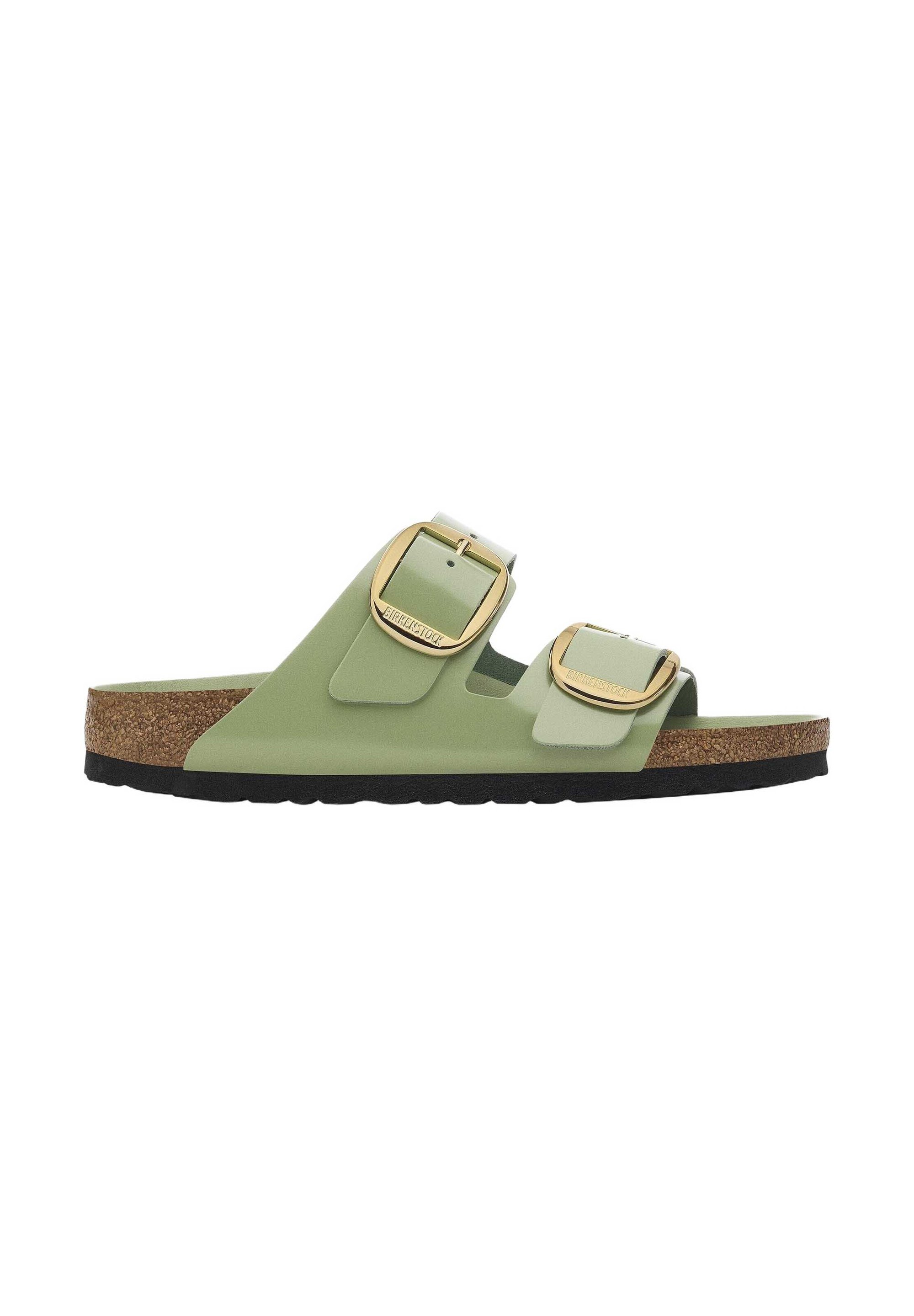Birkenstock Sandalias high-shine green tea/verde