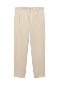 WITH DRAWSTRING - Hlače - off-white