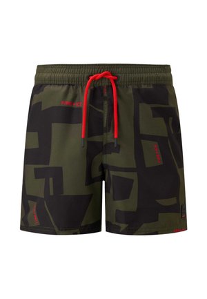 Bogner Fire + Ice BADE NELSON - Short de bain - oliv grün schwarz
