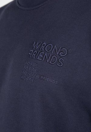 Wrong Friends NO GUTS NO GLORY - Sweatshirt - blue
