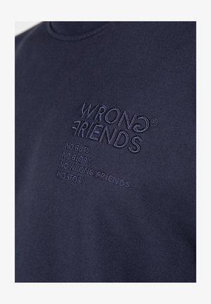 Wrong Friends NO GUTS NO GLORY - Sweatshirt - blue
