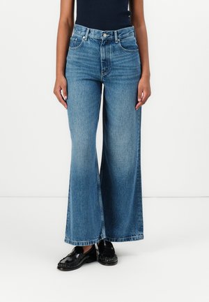LANA WIDE LEG - Wide leg - blue denim