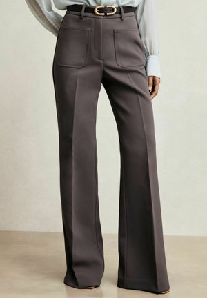 PRIYA HIGH-RISE FLARED - Pantaloni - mauve neutral