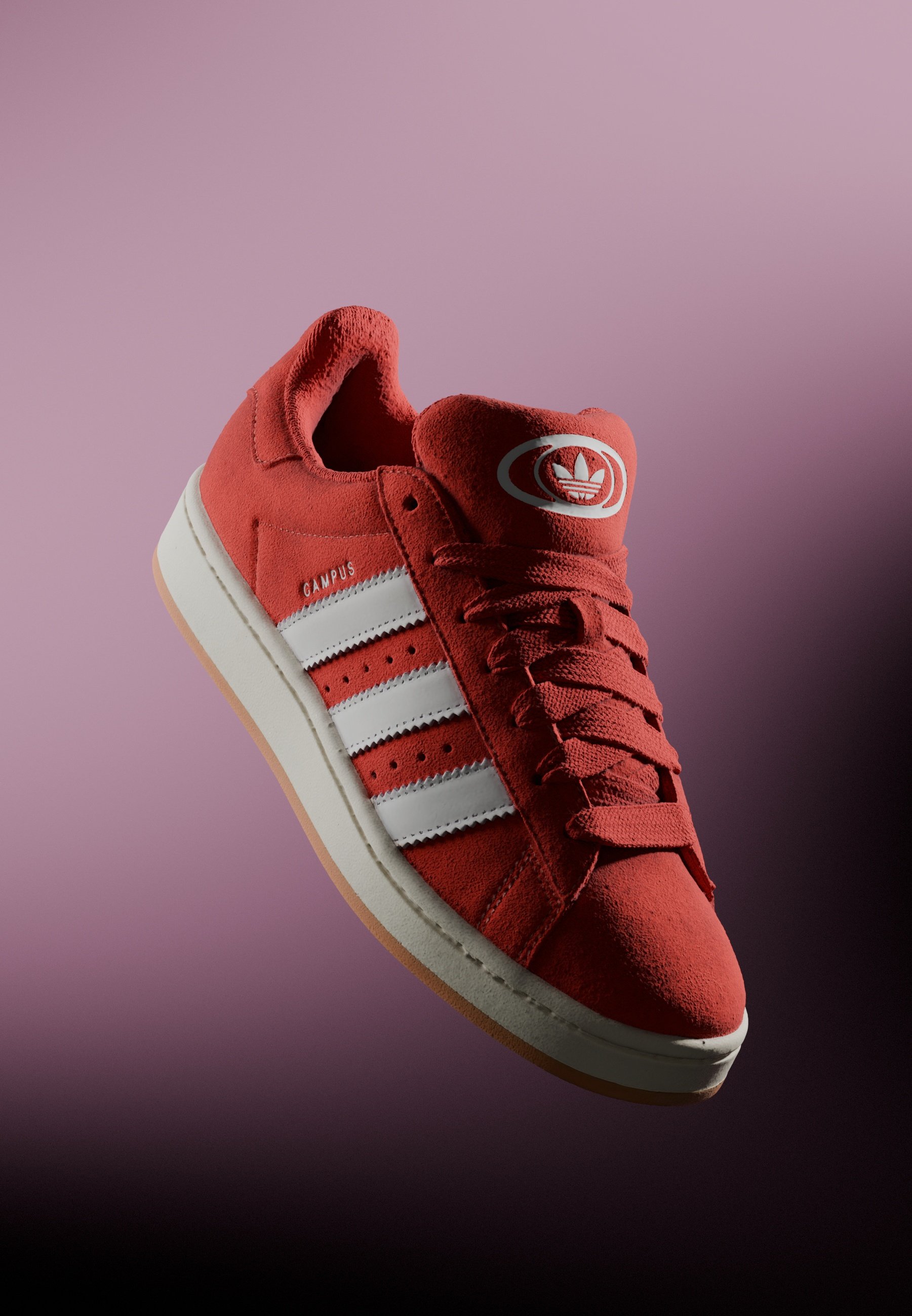 adidas Originals CAMPUS 00S - Sneakers basse - better scarlet/ftwr  white/off white/rosso 