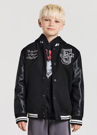 Calliope SCRITTE COLLEGE - Giubbotto Bomber - nero ultrablack