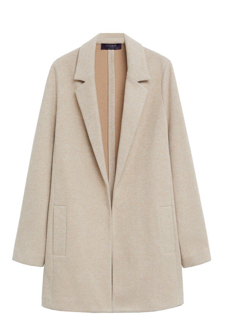 Violeta by Mango Kåpe frakk open beige Zalando.no Kåpe fra Violeta by Mango. | FINN.no