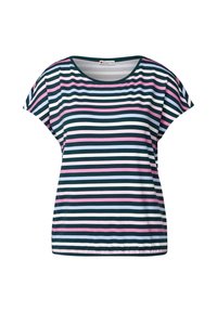 GESTREIFTES - Triko s potiskem - grün