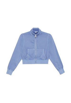 Sweater met rits - himmelblau