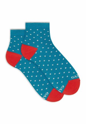 Gallo SUPER WITH POLKA DOT PATTERN - Calze - turchese latte