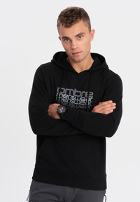 Ombre HOODED - Hoodie - black