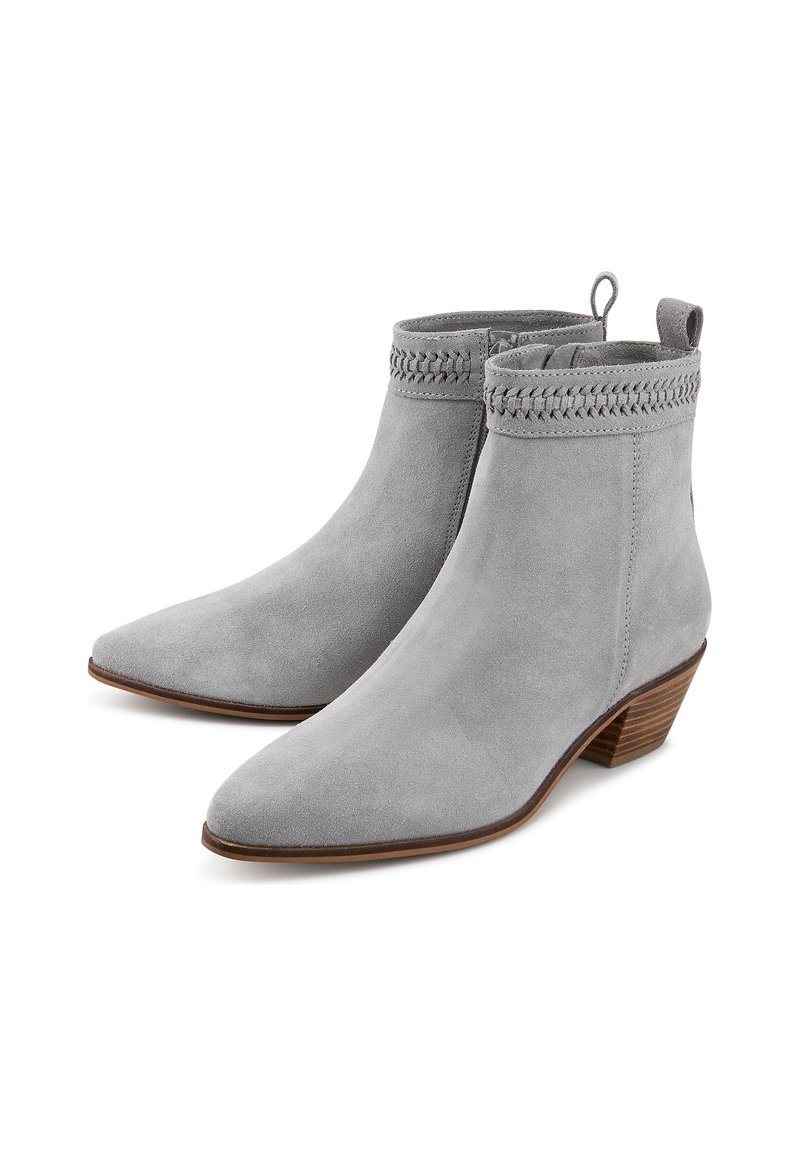 Damen Ankle Boots | COX Ankle Boot hellgrau/dunkelgrau - FI63072 Damen Ankle Boots | COX Ankle Boot hellgrau/dunkelgrau - FI63072