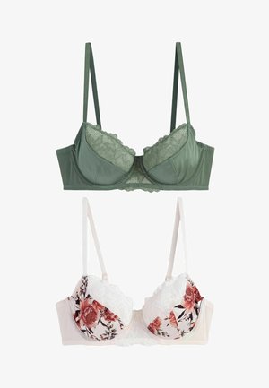 Next GEORGIE FULL CUP TWO PACK - Reggiseno con ferretto - red floral print green