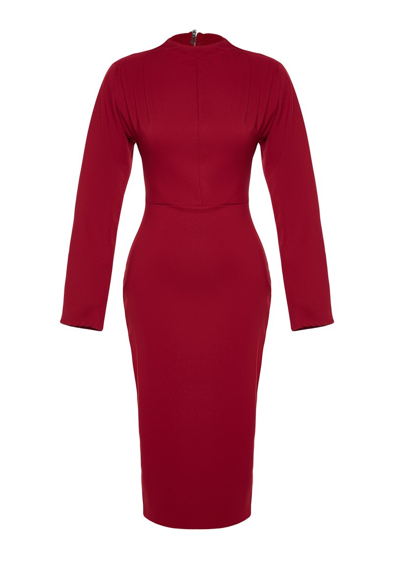Trendyol Etui-jurk bordeauxrood
