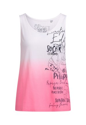 Soccx, SOCCX TOP DIP DYE MIT LABEL PRINT - Top - neon pink