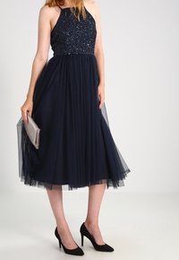 Lace & Beads Denní šaty - dark blue