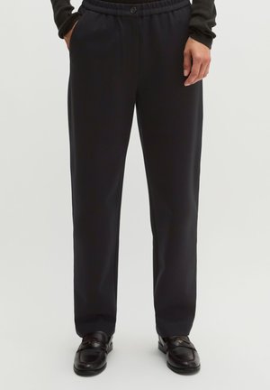 Marc O'Polo MARC O'POLO JERSEYHOSE CROPPED AUS KOMPAKTEN INTERLOCK-JERSEY - Pantalon classique - black