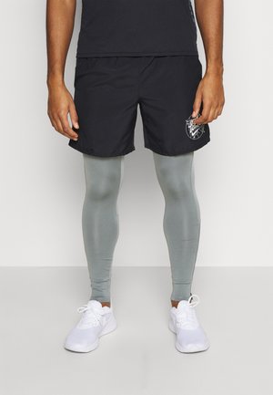 M NK DF ESSENTIAL TIGHT - Collant - smoke grey/reflective silver