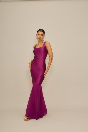 Robe de soirée - plum