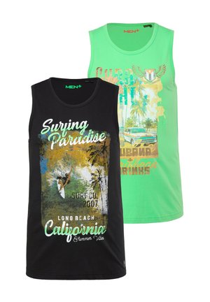 TANK IM 2ER-PACK PRINT - Unterhemd/-shirt - blue green