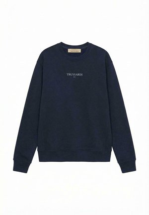 Trussardi, GIROCOLLO IN CON STAMPA - Sudadera - blue genoa