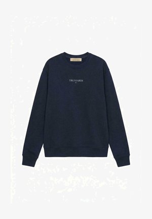 Trussardi, GIROCOLLO IN CON STAMPA - Sweatshirt - blue genoa
