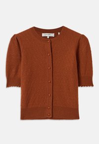 POINTELLE CARDI - Strickjacke - cognac