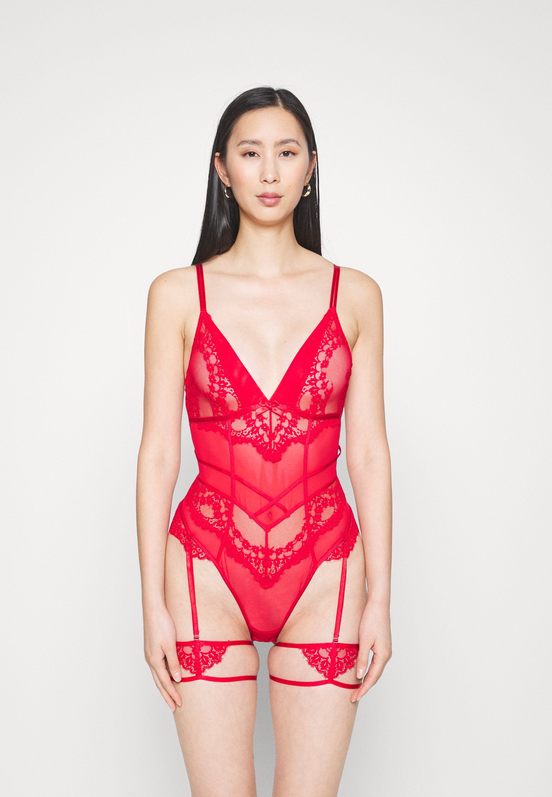 Hunkemöller KRYSTLE - Body - tango red/rood - Zalando.nl
