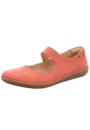 LOTO - Ankle strap ballet pumps - coral