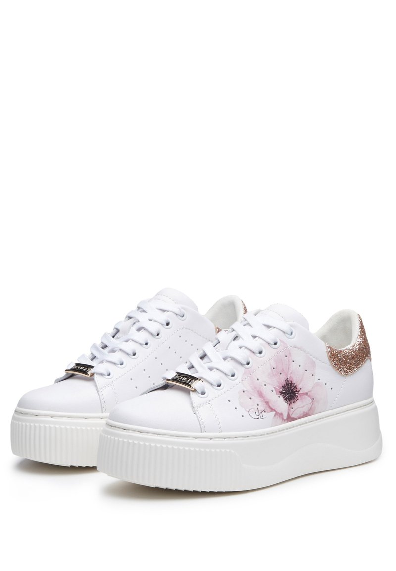 Damen Sneaker low | Cult Sneaker low bianco rosa/weiß - KV28957 Damen Sneaker low | Cult Sneaker low bianco rosa/weiß - KV28957