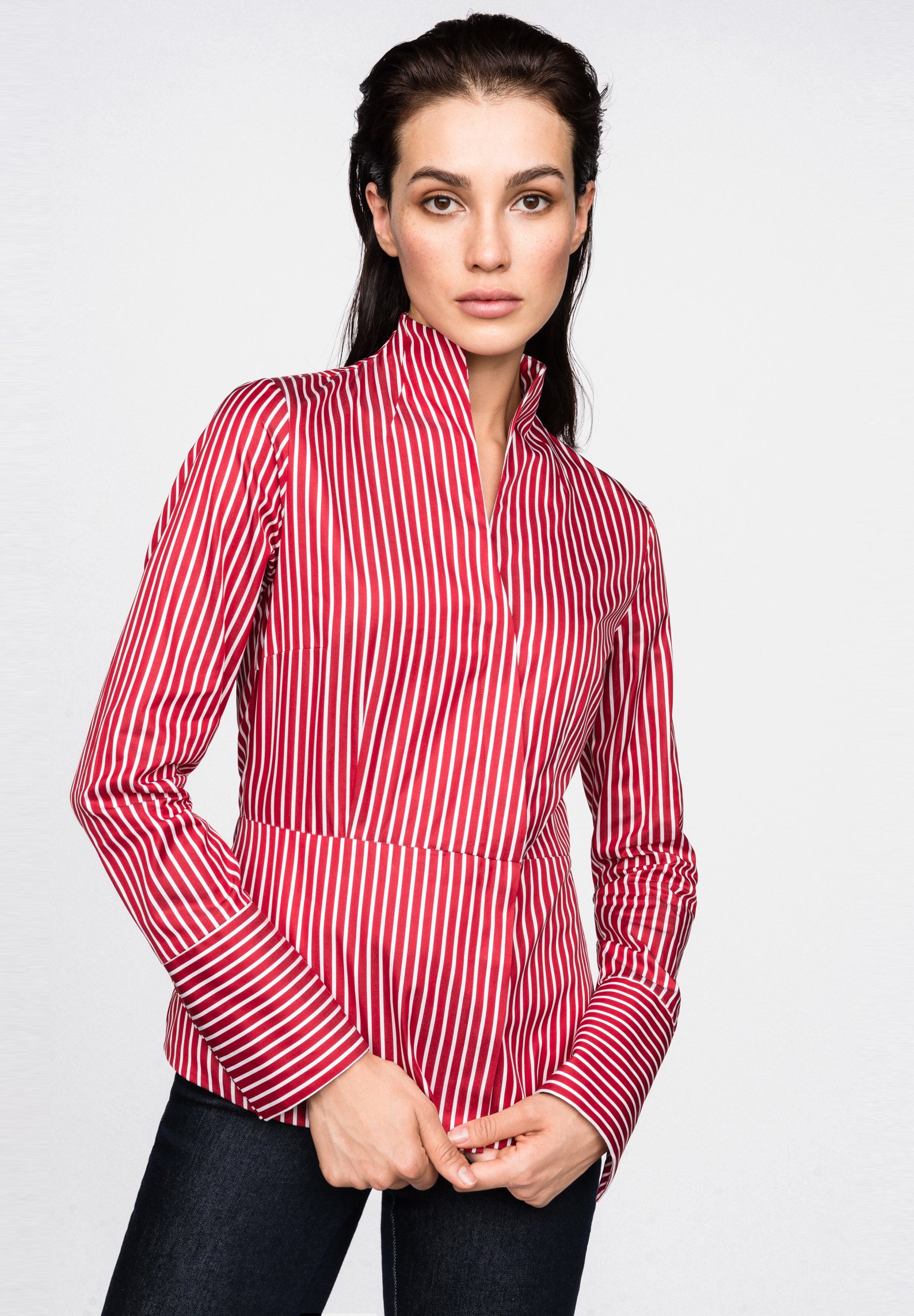 Van Laack Melisa Bluse Red Rot Zalando De