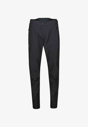 Mustad musta värvi välispüksid, millel on kitsenev disain ja kerged materjalid. Omavad lukuga taskuid ja ventilatsioonipaneele, tagades õhuringluse.