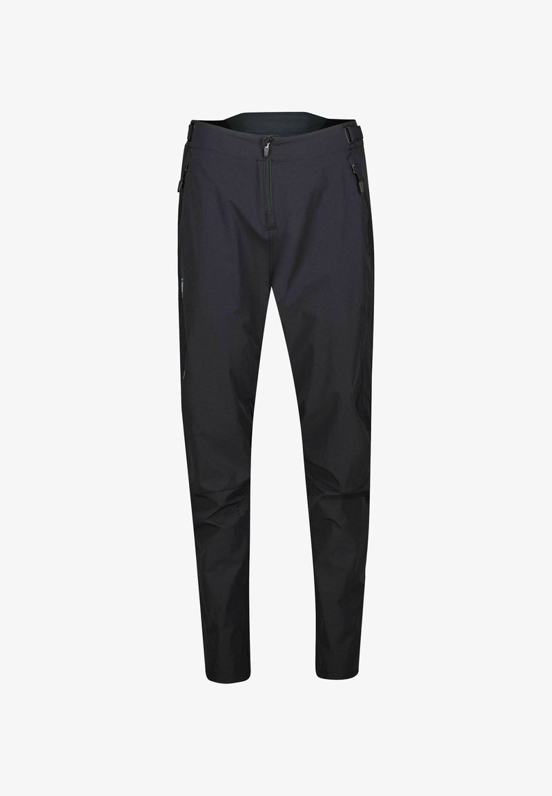 Μαύρο παντελόνι εξωτερικού χώρου με στενές γραμμές, φτιαγμένο από ελαφρύ υλικό. Διαθέτει τσέπες με φερμουάρ και αερισμένες επιφάνειες για αναπνοή.