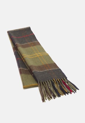 Barbour CASHMERE  TARTAN SCARF UNISEX - Scarf - olive